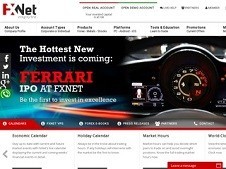 FxNet Broker Homepage